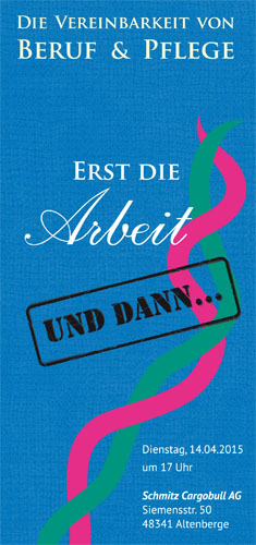 Flyer Beruf und Pflege